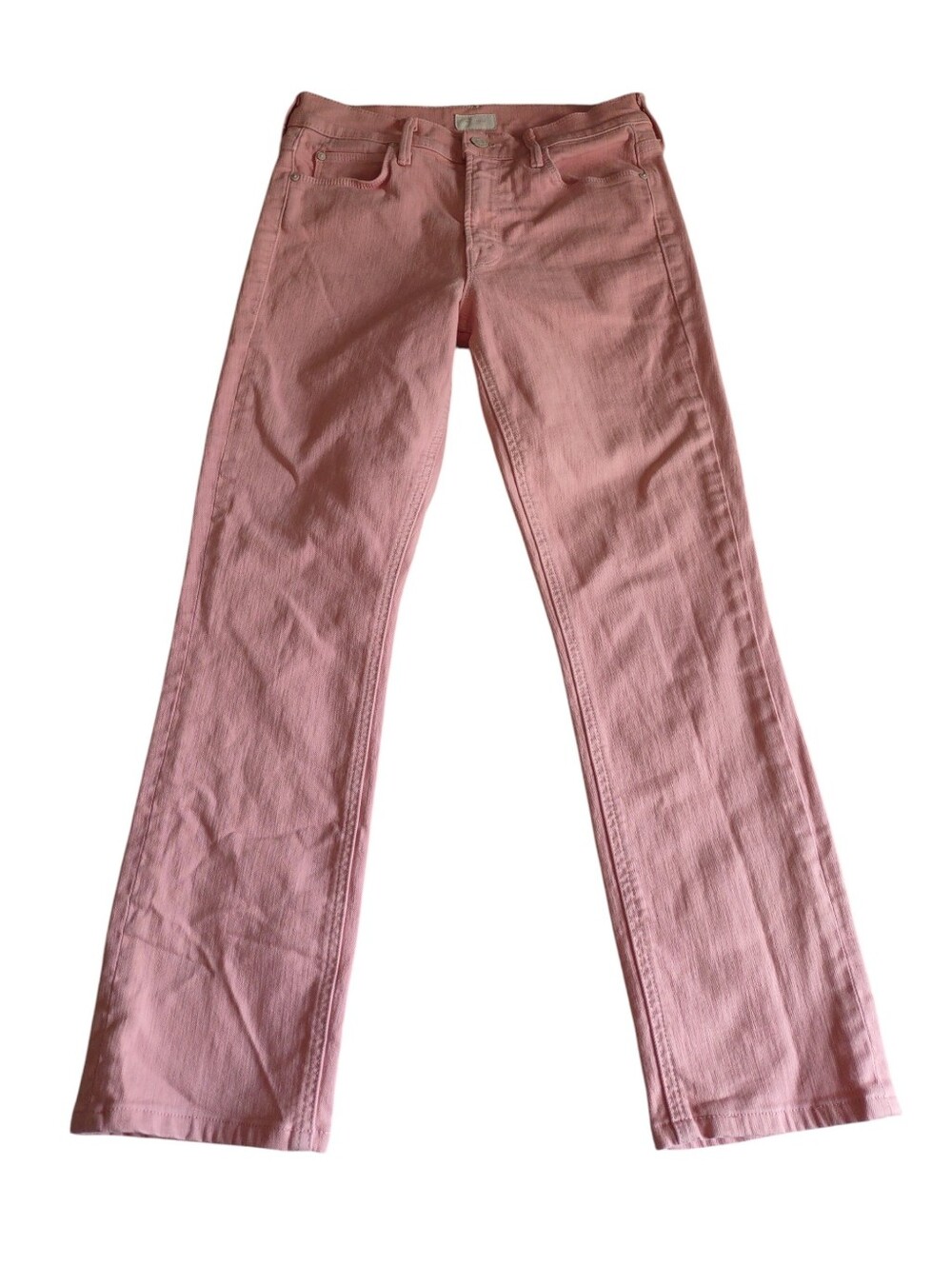 Mother 27 The Midrise Dazzler Ankle Play Date Quartz Pink